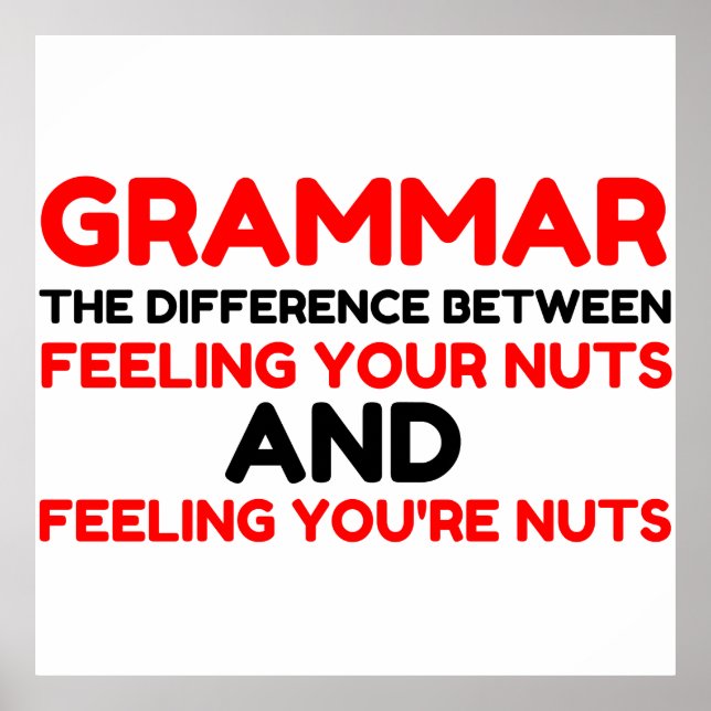 Grammar Nuts Poster (Front)