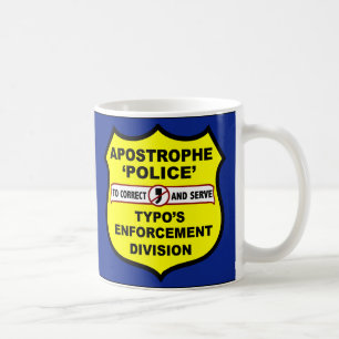 Grammar Police Apostrophe Mug