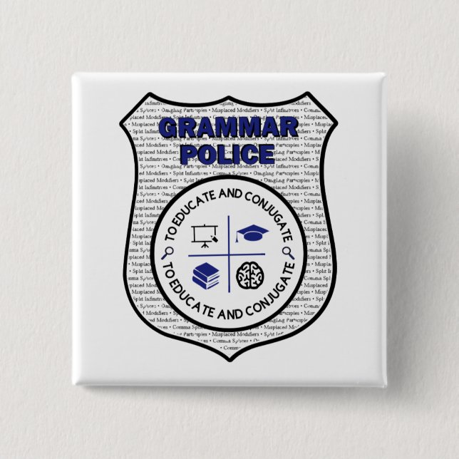 Grammar Police Button (Front)