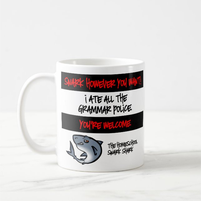 Grammar Police Coffee Mug (Left)