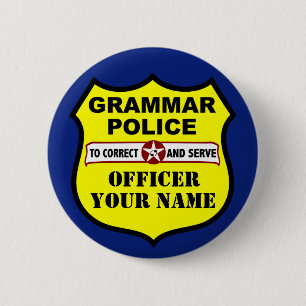 Grammar Police Customisable Button