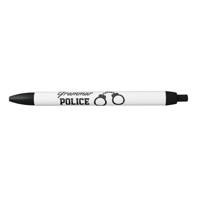 Grammar Police funny red ink pen for teacher (Front)