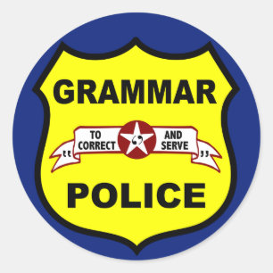 Grammar Police Sticker