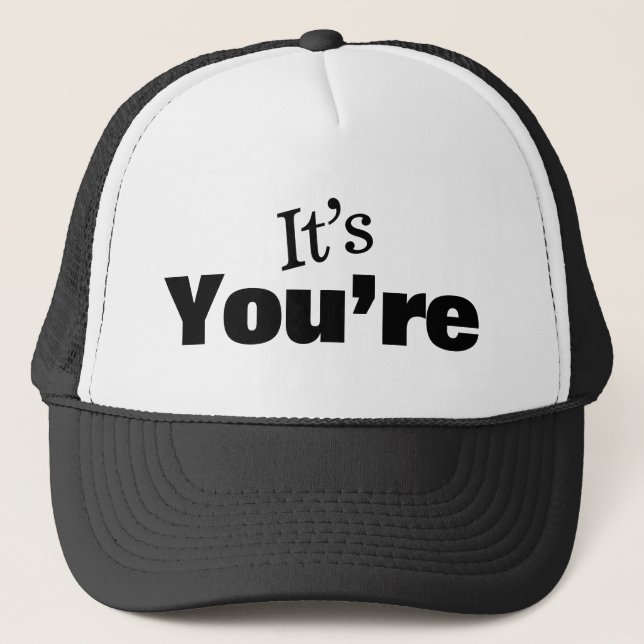 Grammar Police Trucker Hat (Front)