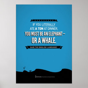Grammarly Whale Poster