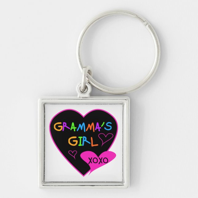 Gramma's Girl Tshirts, Mugs, Buttons, Cases, Hats Key Ring (Front)