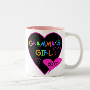 Gramma's Girl Tshirts, Mugs, Buttons, Cases, Hats Two-Tone Coffee Mug