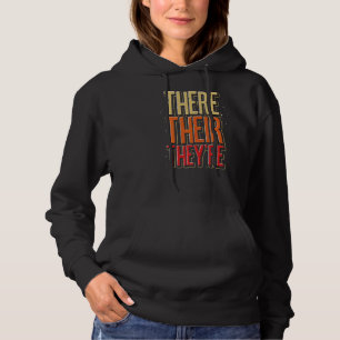 Grammatical Correct Grammar Police Spelling  Gramm Hoodie