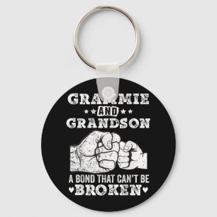 Grammie And Grandson A Bond That Can't Be Broken G Key Ring