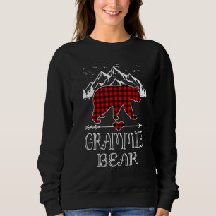Grammie Bear , Red Buffalo Plaid Grammie Bear Paja Sweatshirt