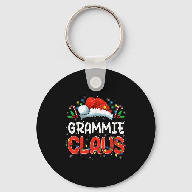 Grammie Claus Christmas Family Matching Pyjamas Fu Key Ring (Front)