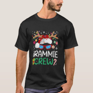 Grammie Crew Santa Hat Xmas Reindeer Christmas Fam T-Shirt