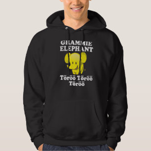 Grammie Elephant Töröö Cute circus Elephants Afrik Hoodie