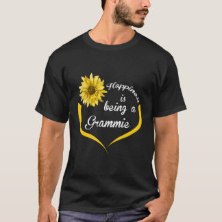 Grammie Gift Happiness Is Being A Grammie For Chri T-Shirt