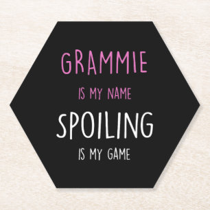 Grammie Grandma Gift for Christmas Paper Coaster