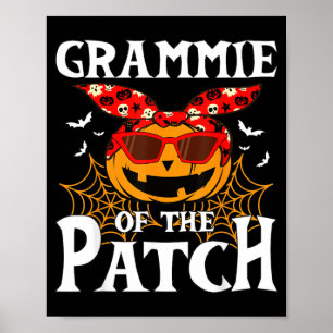 Grammie Halloween Costume Funny Pumpkin Family Poster