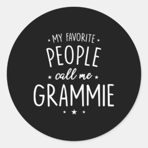 Grammie My Favourite People Call Me Grammie Classic Round Sticker