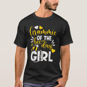 Grammie Of The Bee Day Girl Funny Bee Birthday Par T-Shirt