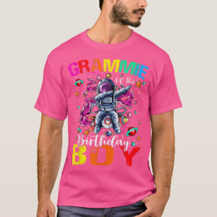 Grammie Of The Birthday Boy Astronaut Boy Space Th T-Shirt