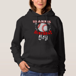 Grammie Of The Birthday Boy Baseball Theme Bday Hoodie