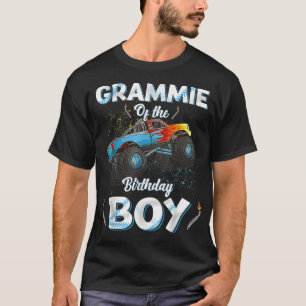 Grammie Of The Birthday Boy Monster Truck Bday Wom T-Shirt