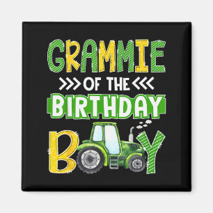 Grammie Of The Birthday Boy Tractors Farm Trucks F Magnet