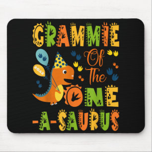 Grammie Of The One-a-saurus 1st Birthday Dinosaur  Mouse Mat