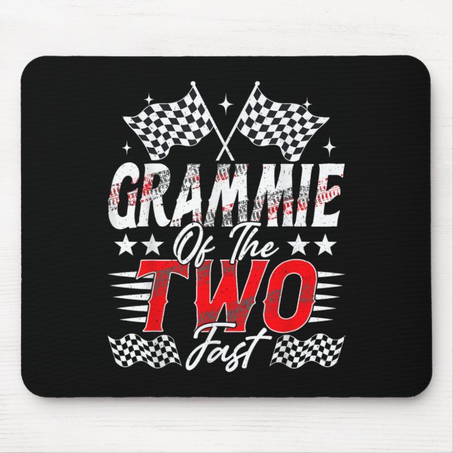 Grammie Of The Two Fast Second Birthday Racing Car Mouse Mat (Front)