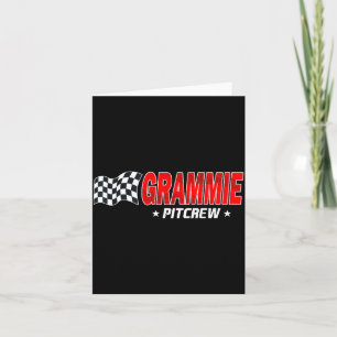 Grammie T Crew Race Car Birthday Family Racing Card