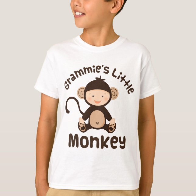Grammies Little Monkey T-Shirt (Front)