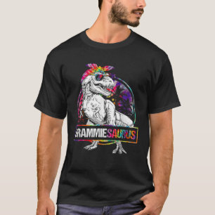 Grammiesaurus Dinosaur Grammie Saurus Matching Tie T-Shirt