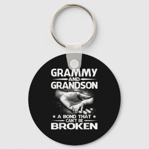 Grammy And Grandson A Bond That Can't Be Broken Key Ring