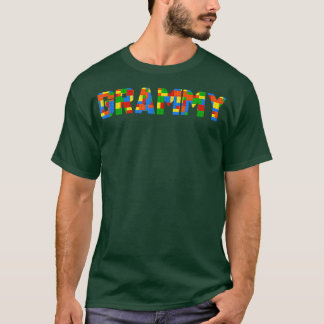 Grammy Brick Builder Funny Blocks Master Builder  T-Shirt
