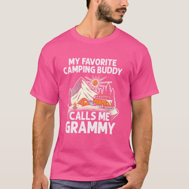 Grammy Camper My Favourite Camping Buddies Call Me T-Shirt (Front)