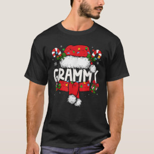 Grammy Christmas Pajama Santa Claus Family Matchin T-Shirt