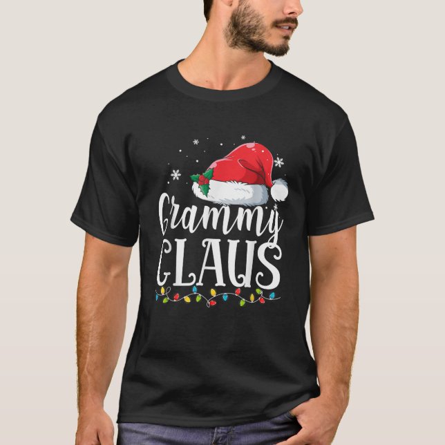Grammy Claus Christmas Family Matching Pyjamas Fun T-Shirt (Front)