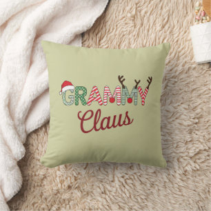 Grammy Claus Christmas Grandma Gift Xmas Cushion