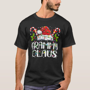 Grammy Claus Christmas Lights Pajama Family Matchi T-Shirt