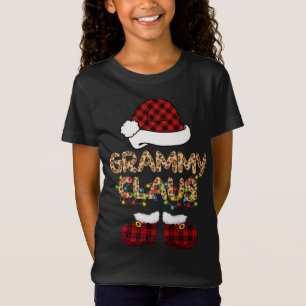 Grammy Claus Santa Hat Christmas Matching Family P T-Shirt