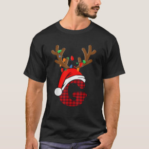 Grammy Claus Santa Hat Reindeer Red Plaid Matching T-Shirt