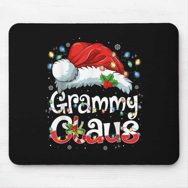 Grammy Claus Xmas Santa Matching Family Christmas  Mouse Mat (Front)