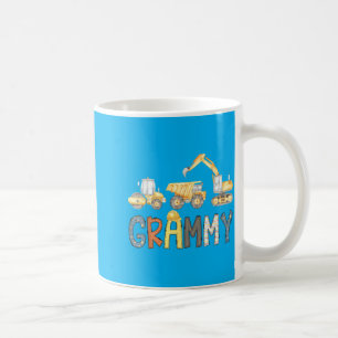 Grammy Construction Excavator Birthday Boy Mothers Coffee Mug