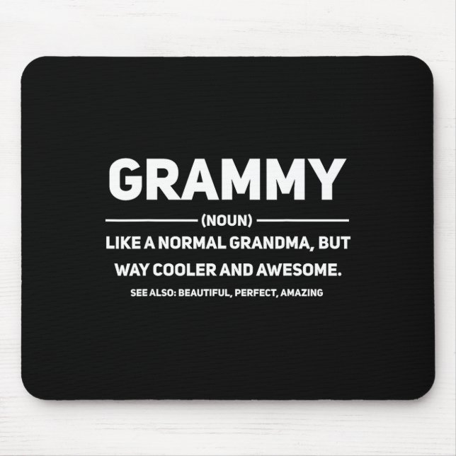 Grammy Definition First Time Grammy Promoted To Gr Mouse Mat (Front)