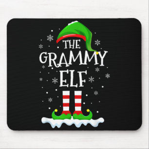 Grammy Elf Squad Xmas Family Matching Group Christ Mouse Mat