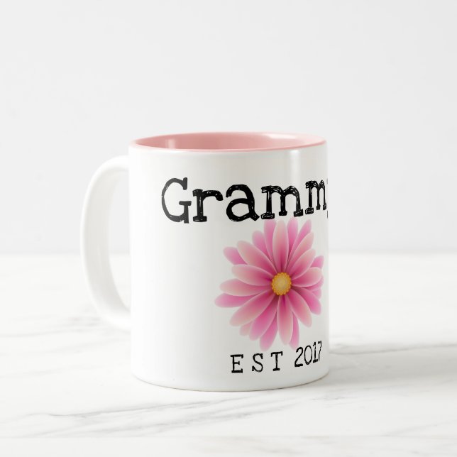 grammy est Two-Tone coffee mug (Front Left)