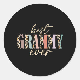 Grammy Ever Leopard Grandma Mothers Day Classic Round Sticker