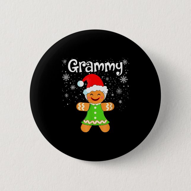 Grammy Gingerbread Family Matching Christmas Women 6 Cm Round Badge (Front)