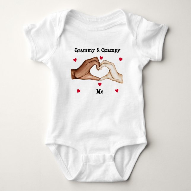 grammy & Grampy Baby Bodysuit (Front)