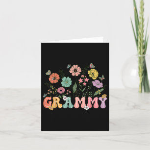 Grammy Mothers Day For Grandma Wildflower Floral W Card