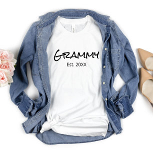 Grammy Nana Gigi Grandma Grandmother Personalised T-Shirt